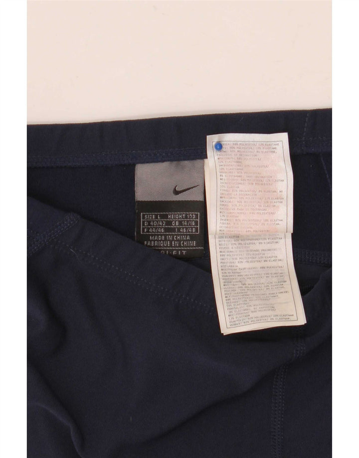 Leggings Nike Capri da donna UK 14/16 Large in poliestere color block blu navy