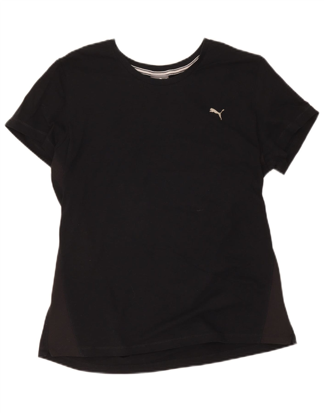 T-shirt da donna Puma UK 16 grande in cotone nero
