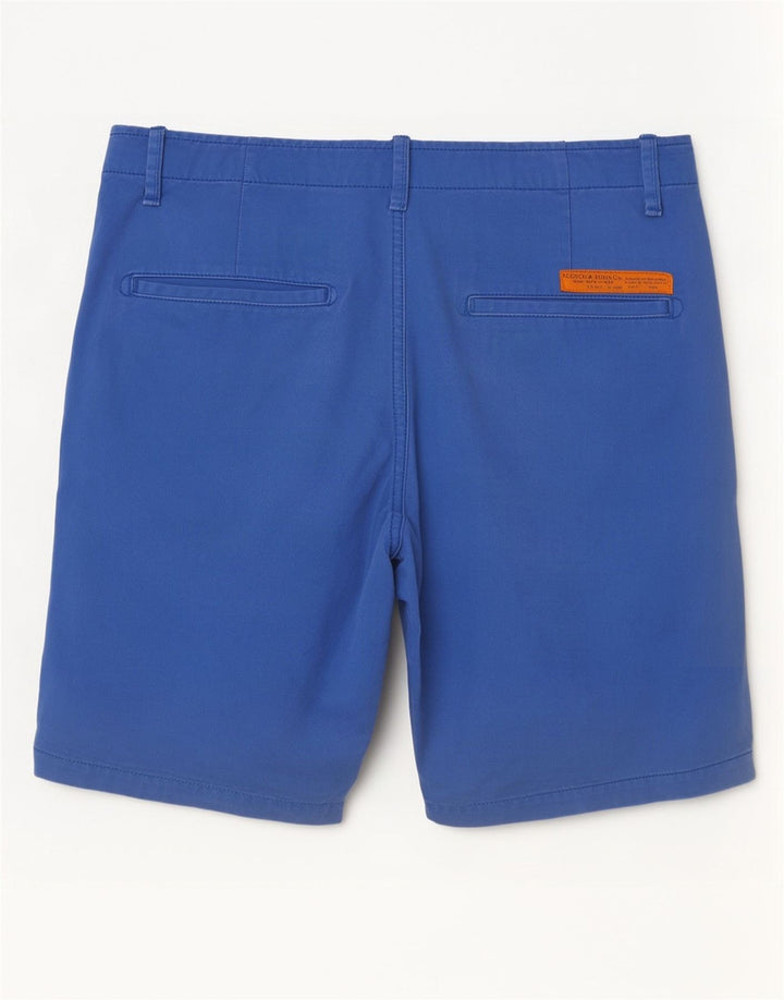 Pantaloncini chino da uomo Scotch & Soda W30 cotone blu medio