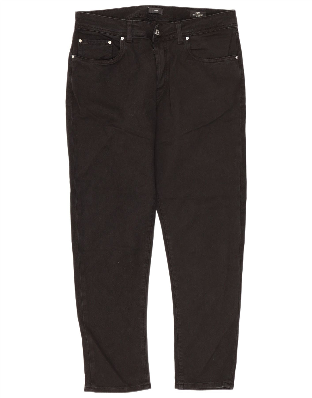 Liu Jo Uomo Fred Regular Cropped Jeans W36 L29 Cotone Nero