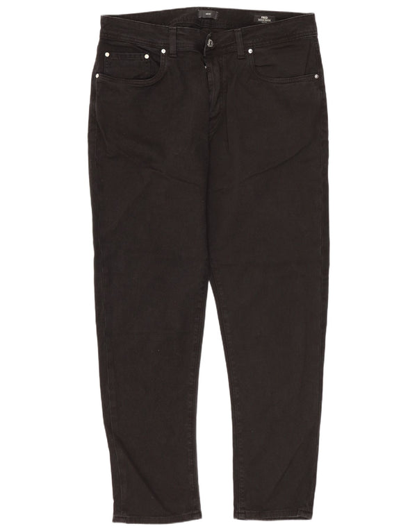Liu Jo Uomo Fred Regular Cropped Jeans W36 L29 Cotone Nero