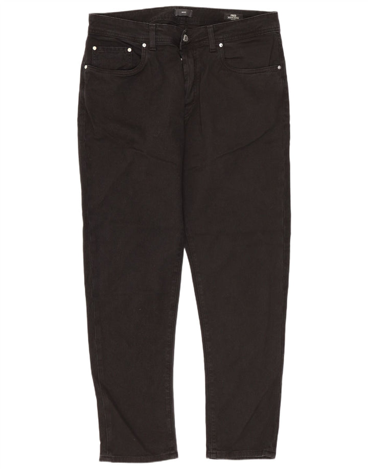 Liu Jo Uomo Fred Regular Cropped Jeans W36 L29 Cotone Nero