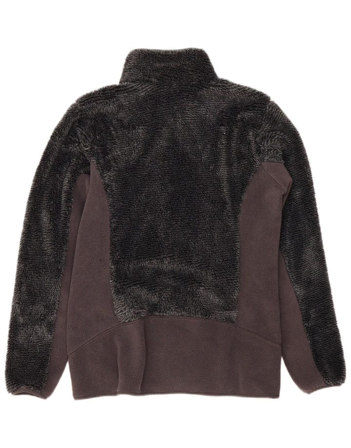 Giacca in pile da donna Jack Wolfskin UK 14 Poliestere color block grigio medio