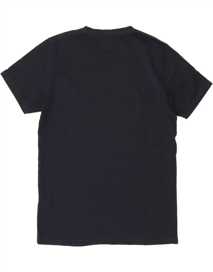 JACK & JONES Mens Regular Fit Graphic T-Shirt Top Medium Navy Blue Cotton Vintage Jack & Jones and Second-Hand Jack & Jones from Messina Hembry 