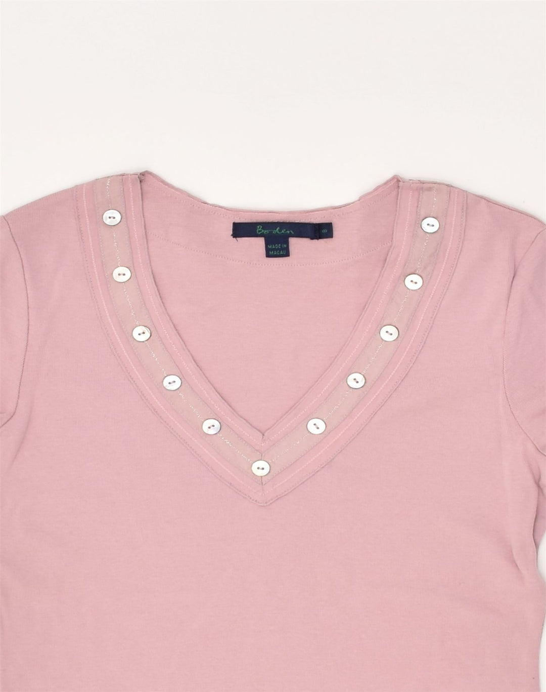 BODEN Womens Blouse Top UK 8 Small Pink Cotton | Vintage Boden | Thrift | Second-Hand Boden | Used Clothing | Messina Hembry 