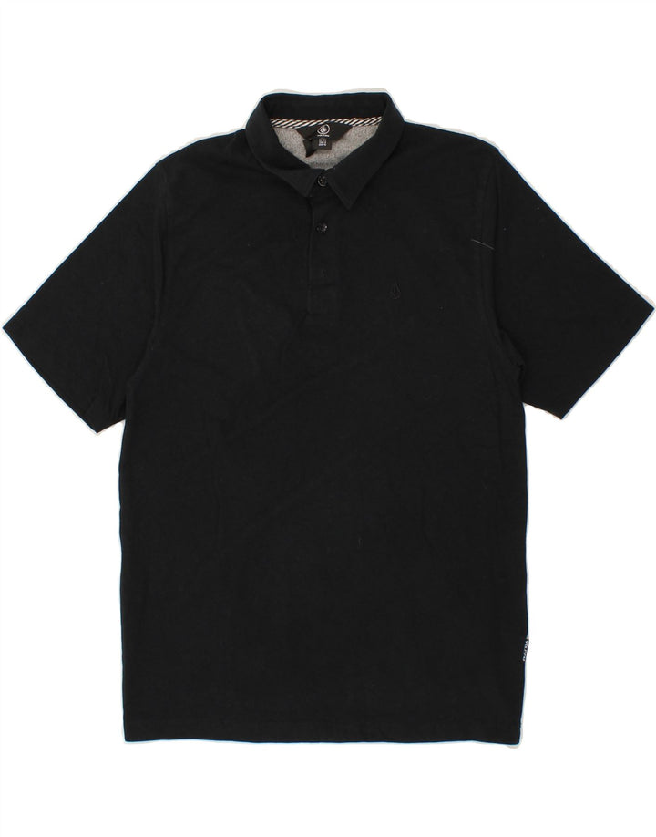 VOLCOM Boys Polo Shirt 11-12 Years Black Cotton Vintage Volcom and Second-Hand Volcom from Messina Hembry 