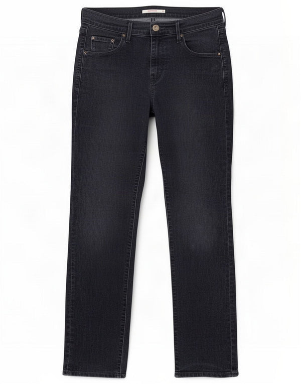 Levi's Jeans 505 Straight da donna US 6 Medium W28 L29 Blu Cotone