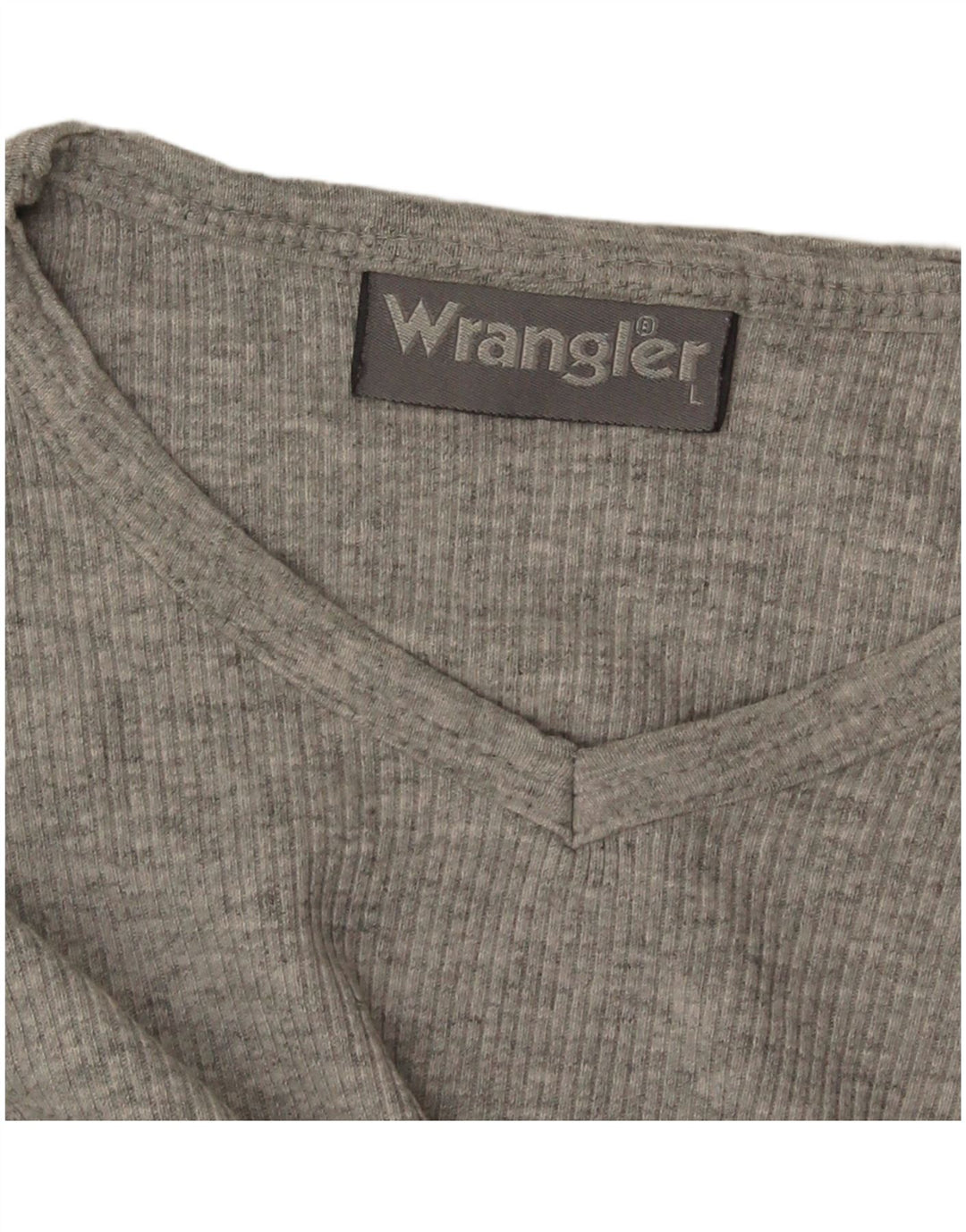 Top da donna a maniche lunghe Wrangler UK 14 grande grigio
