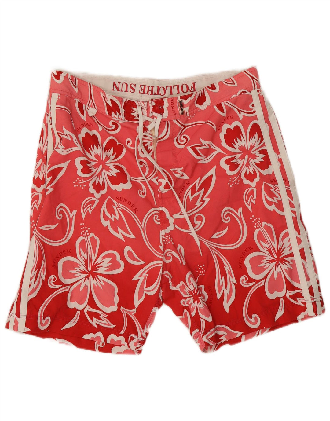 Pantaloncini da bagno da uomo Sundek grandi rosa floreali