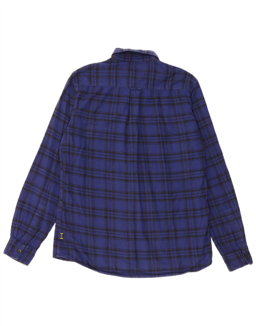 Barbour Camicia da uomo in flanella di cotone a quadri blu medio