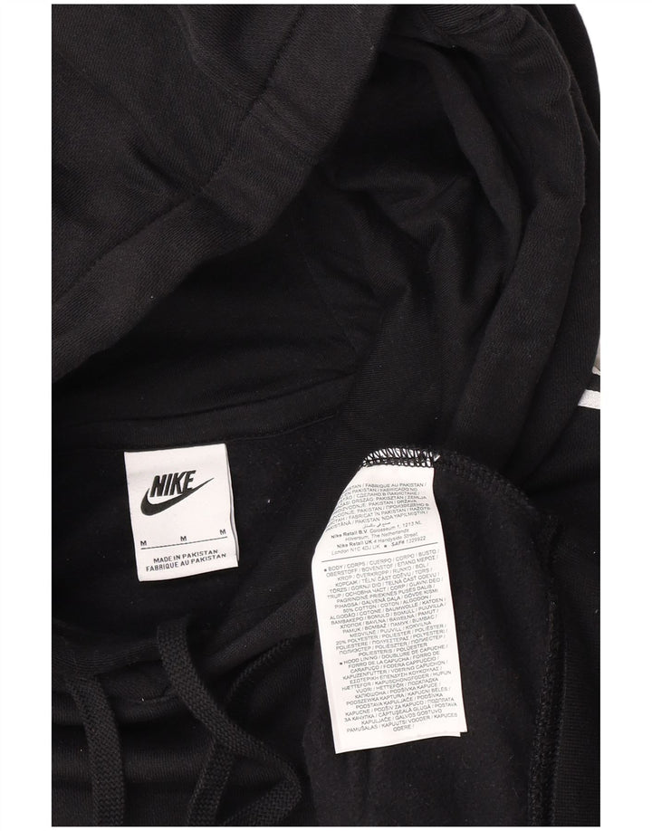 Felpa con cappuccio grafica Nike da uomo in cotone nero medio