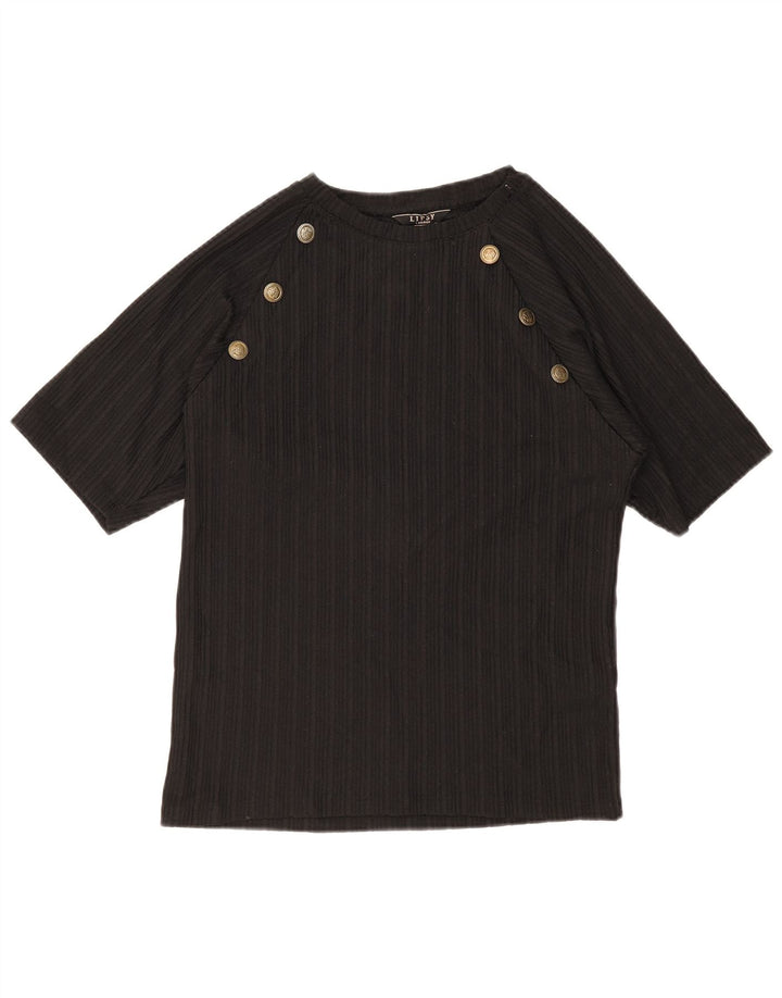 Maglietta da donna Lipsy Top UK 16 grande poliestere nero
