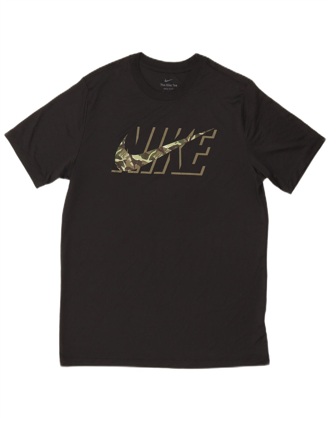 T-shirt grafica Nike Dri Fit da uomo, colore nero medio