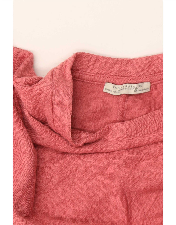 Felpa oversize Zara Trafaluc da donna UK 10 piccola rosa