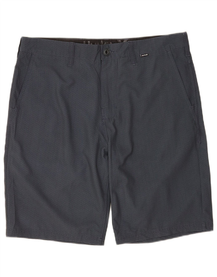 Pantaloncini chino da uomo Hurley W32 poliestere blu navy medio
