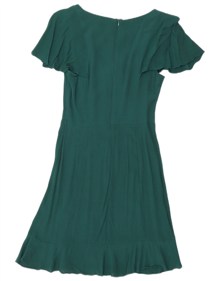 Abito a trapezio da donna Oasis UK 8 piccolo in viscosa verde
