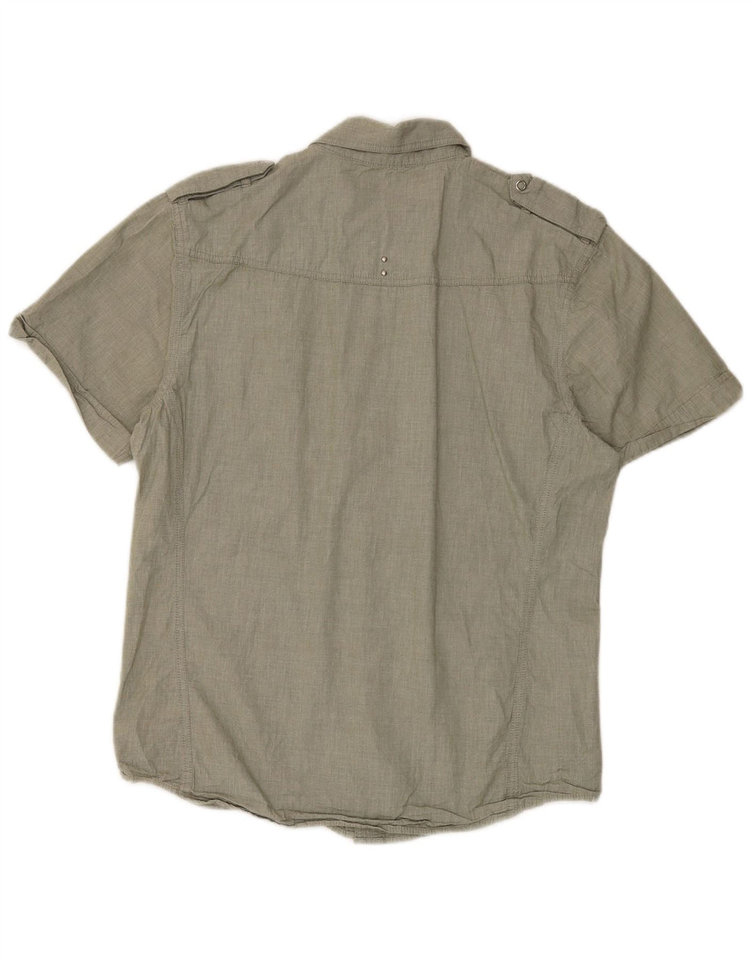 Camicia a maniche corte da uomo Wrangler grande in cotone verde