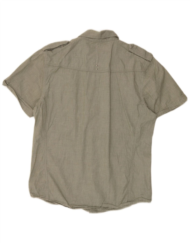 Camicia a maniche corte da uomo Wrangler grande in cotone verde