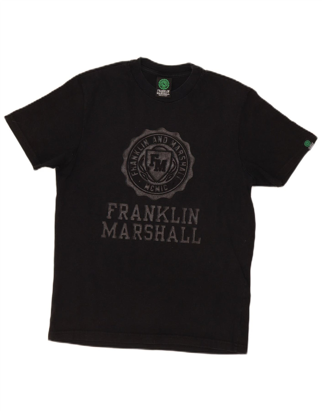 Maglietta grafica da uomo Franklin Marshall Top piccola nera