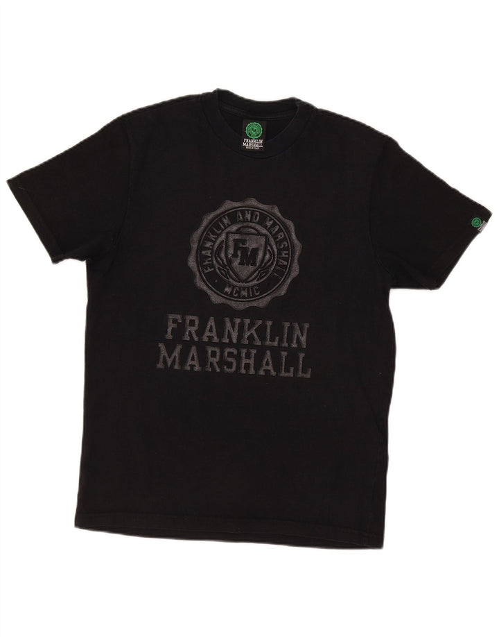 Maglietta grafica da uomo Franklin Marshall Top piccola nera