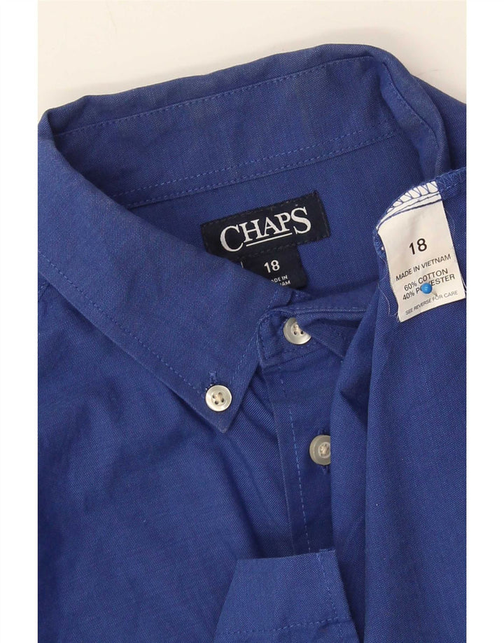 Camicia Chaps Ragazzo 15-16 Anni Cotone Blu Navy
