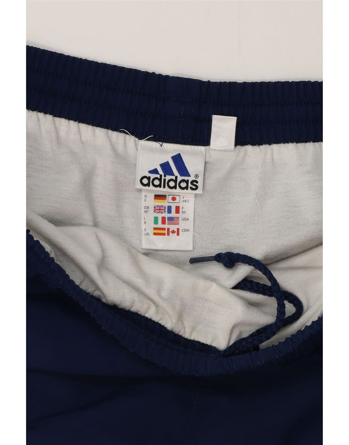 Pantaloncini sportivi da uomo ADIDAS XL blu navy in poliestere