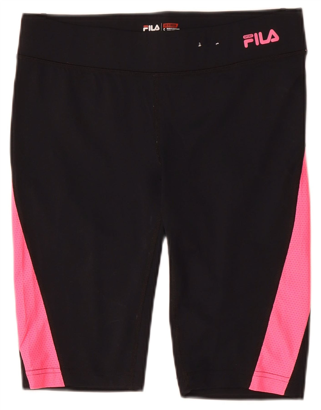 Pantaloncini sportivi da donna FILA UK 10 Small Nero Poliestere color block