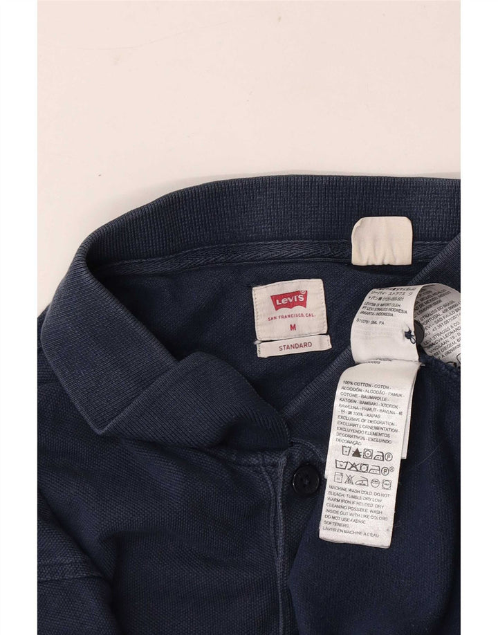 Polo standard da uomo Levi's in cotone blu navy medio