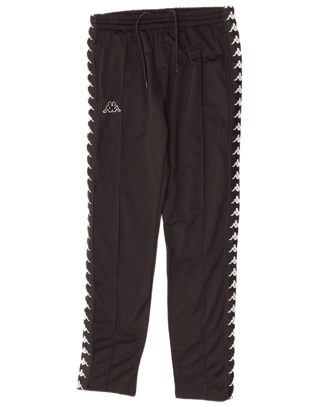 Pantaloni da tuta con grafica Kappa da uomo, poliestere nero medio