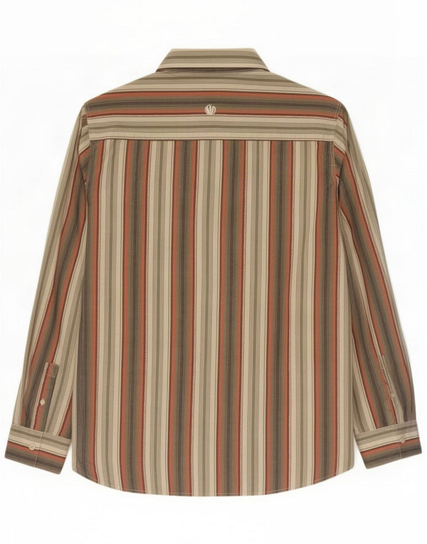 Camicia da uomo Fat Face XL Cotone a righe kaki