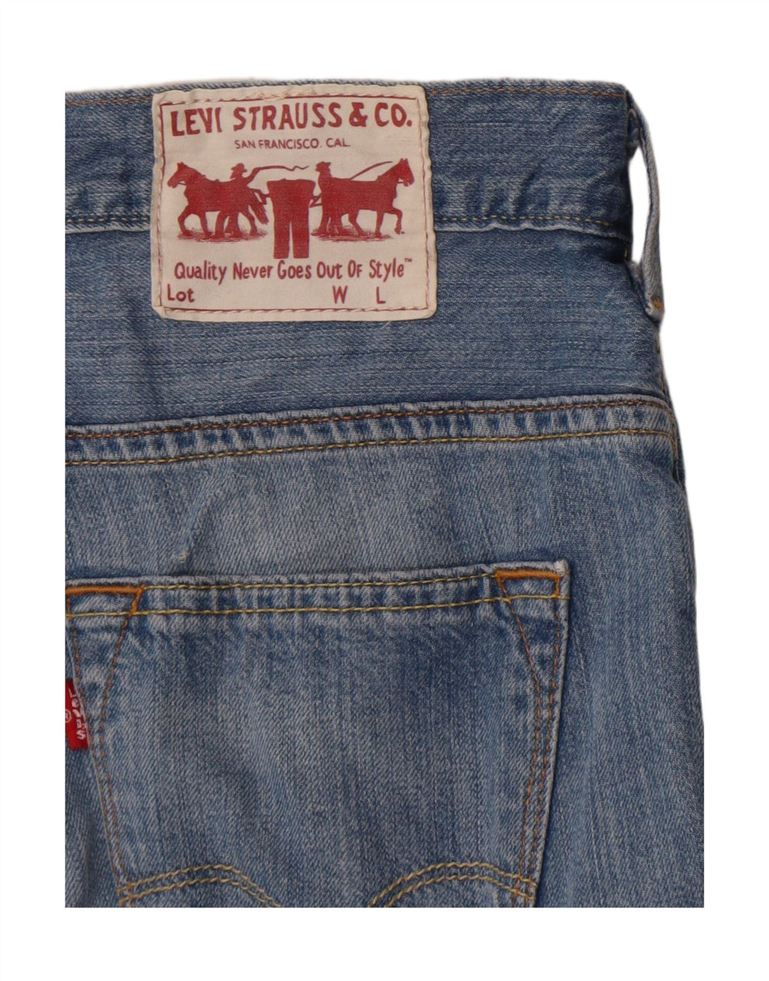 Jeans dritti da donna Levi's W28 L26 Blu