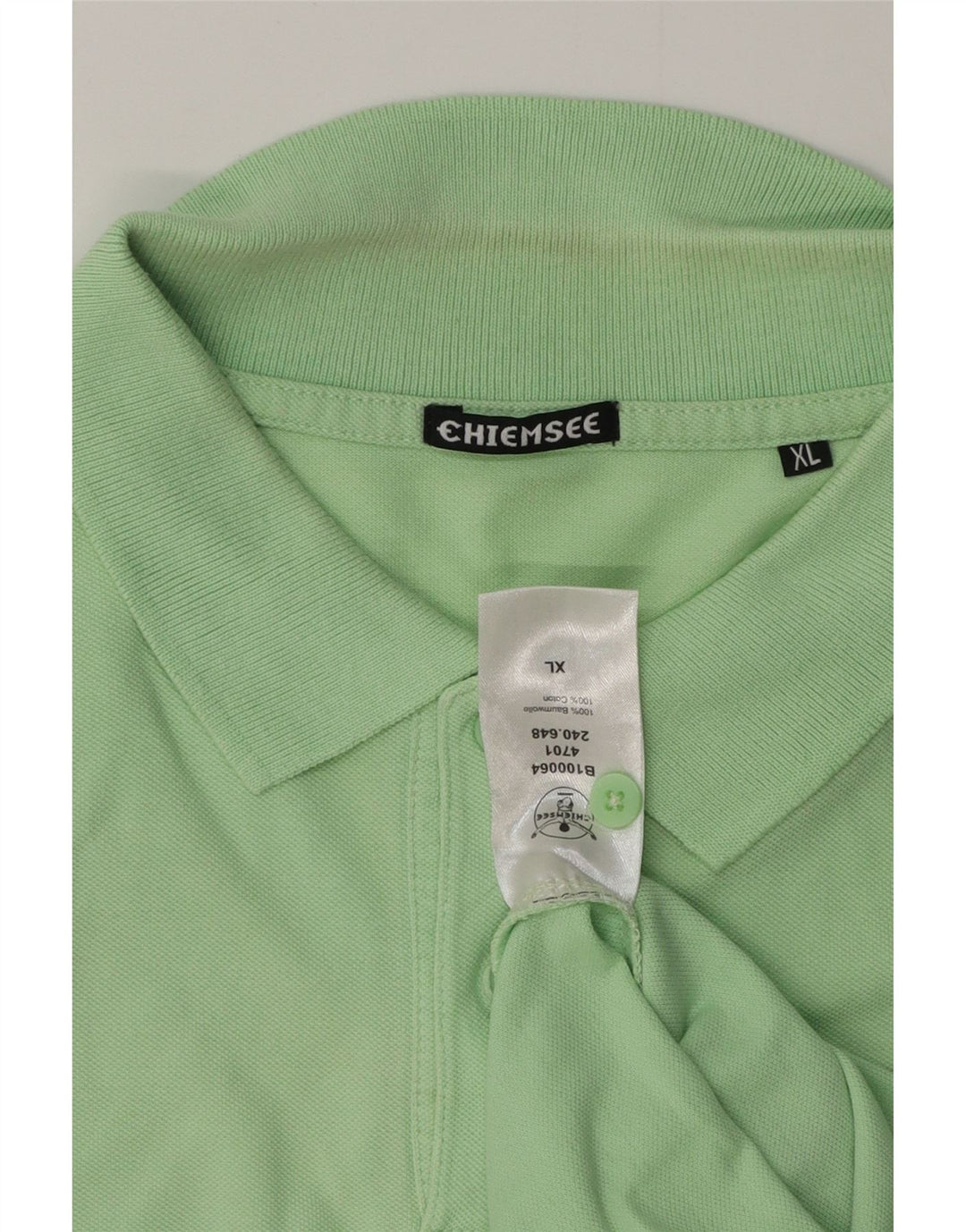 Polo da uomo CHIEMSEE XL in cotone verde