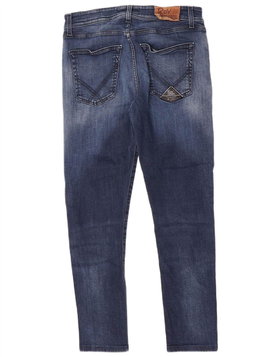 Jeans slim da uomo Roy Rogers W33 L28 cotone blu navy