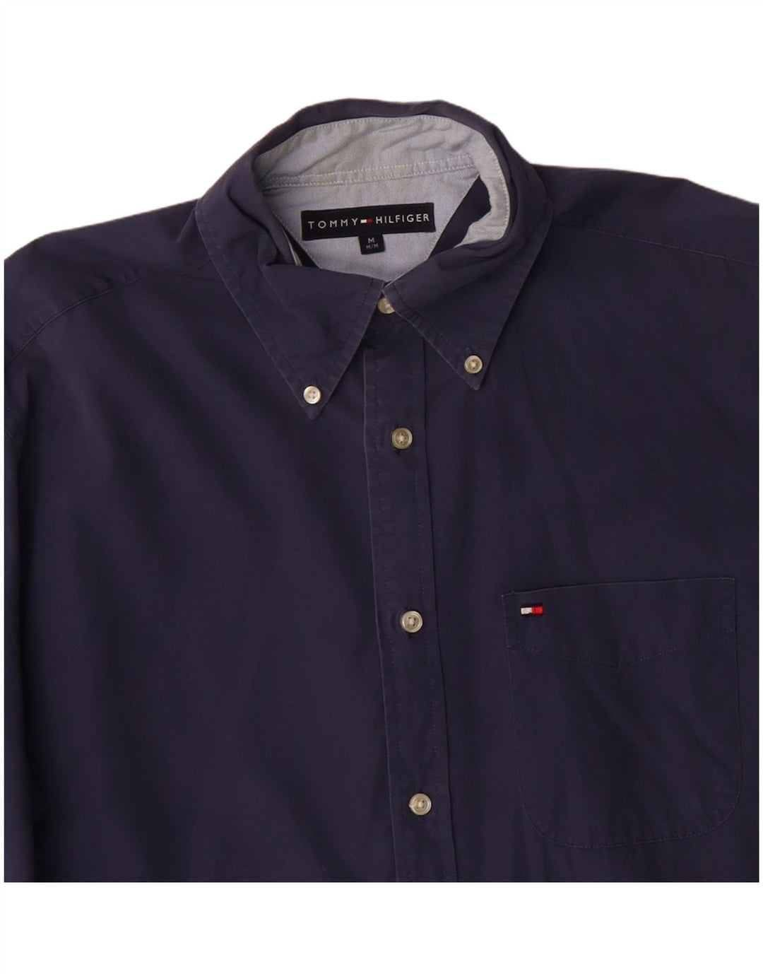 Camicia da uomo Tommy Hilfiger cotone medio blu navy