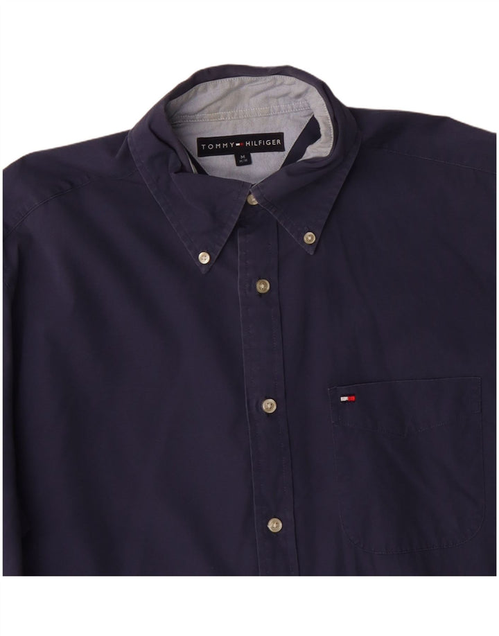 Camicia da uomo Tommy Hilfiger cotone medio blu navy
