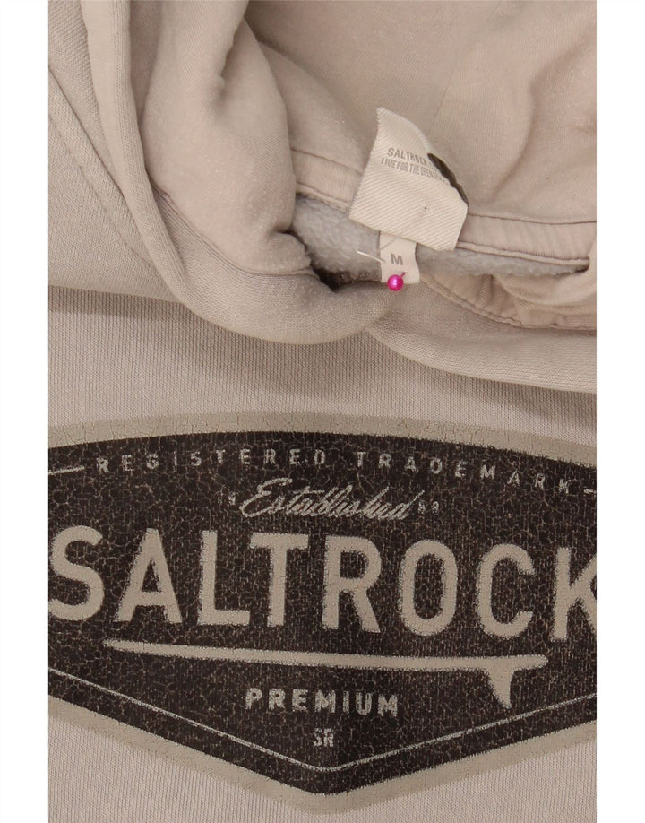 Maglione con cappuccio grafico da uomo SALTROCK grigio medio