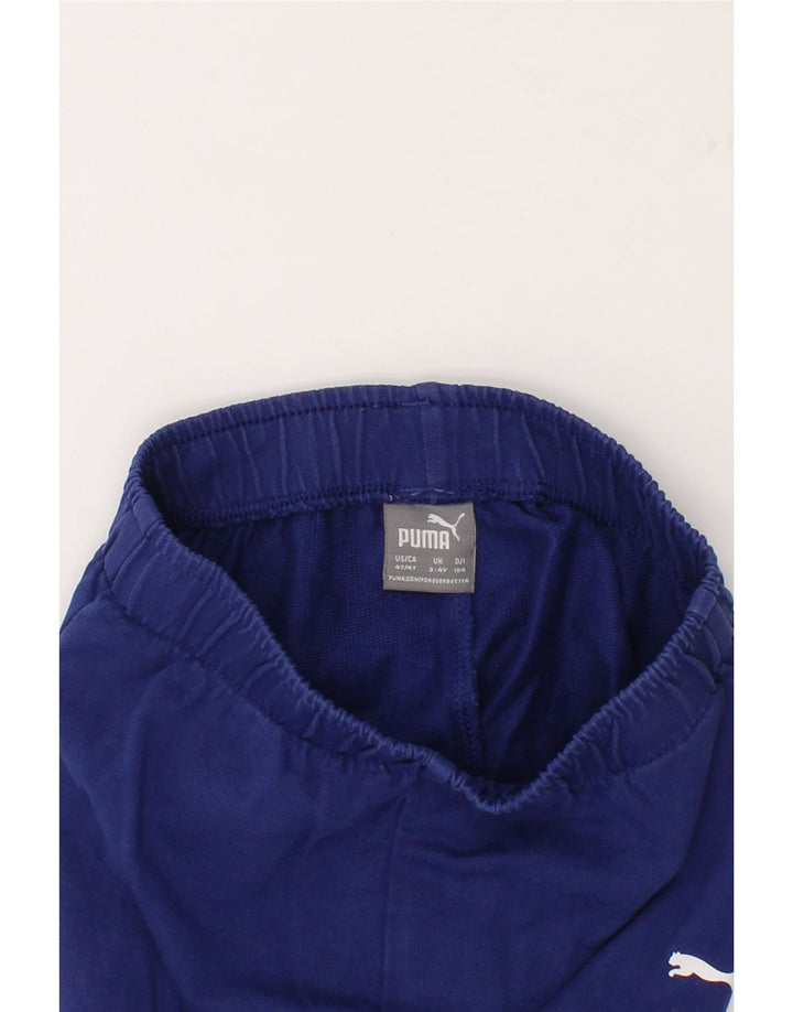 PUMA Boys Tracksuit Trousers Joggers 3-4 Years Blue Cotton Vintage Puma and Second-Hand Puma from Messina Hembry 