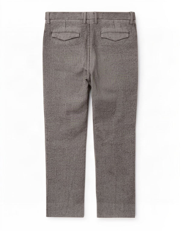 Pantaloni da completo da uomo Marks & Spencer Autograph W36 L28 Grigi a spina di pesce