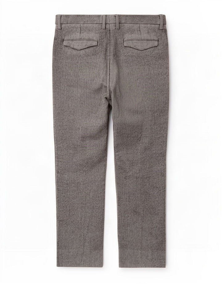 Pantaloni da completo da uomo Marks & Spencer Autograph W36 L28 Grigi a spina di pesce