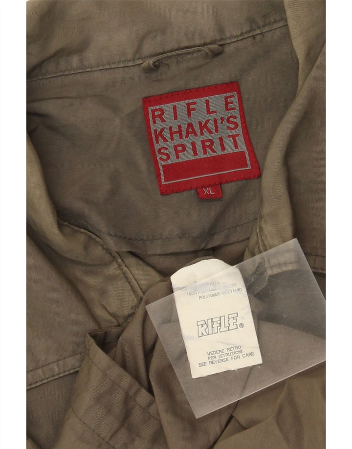 Giubbotto bomber da uomo color kaki Rifle UK 42 XL poliammide kaki