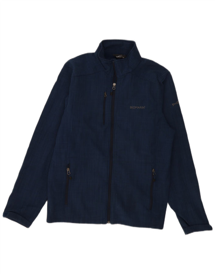 Giacca a vento da uomo Eddie Bauer UK 38 poliestere medio blu navy