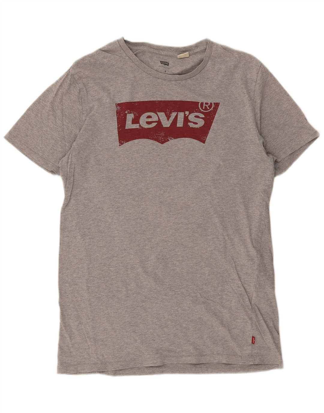 T-shirt grafica da uomo LEVI'S Top in cotone screziato grigio medio