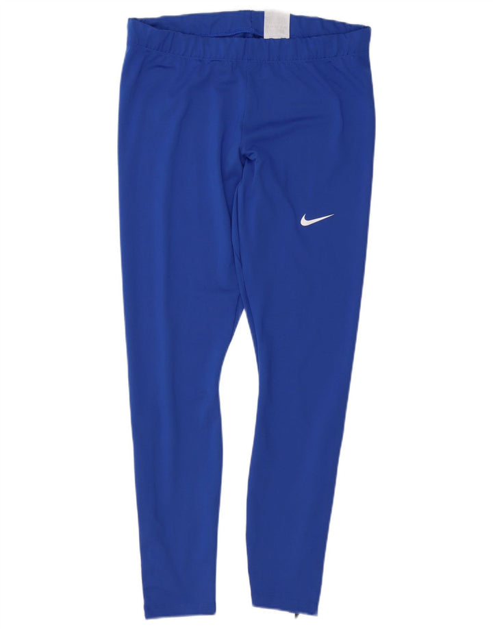 Leggings Nike Dri Fit da donna UK 14 grande poliestere blu