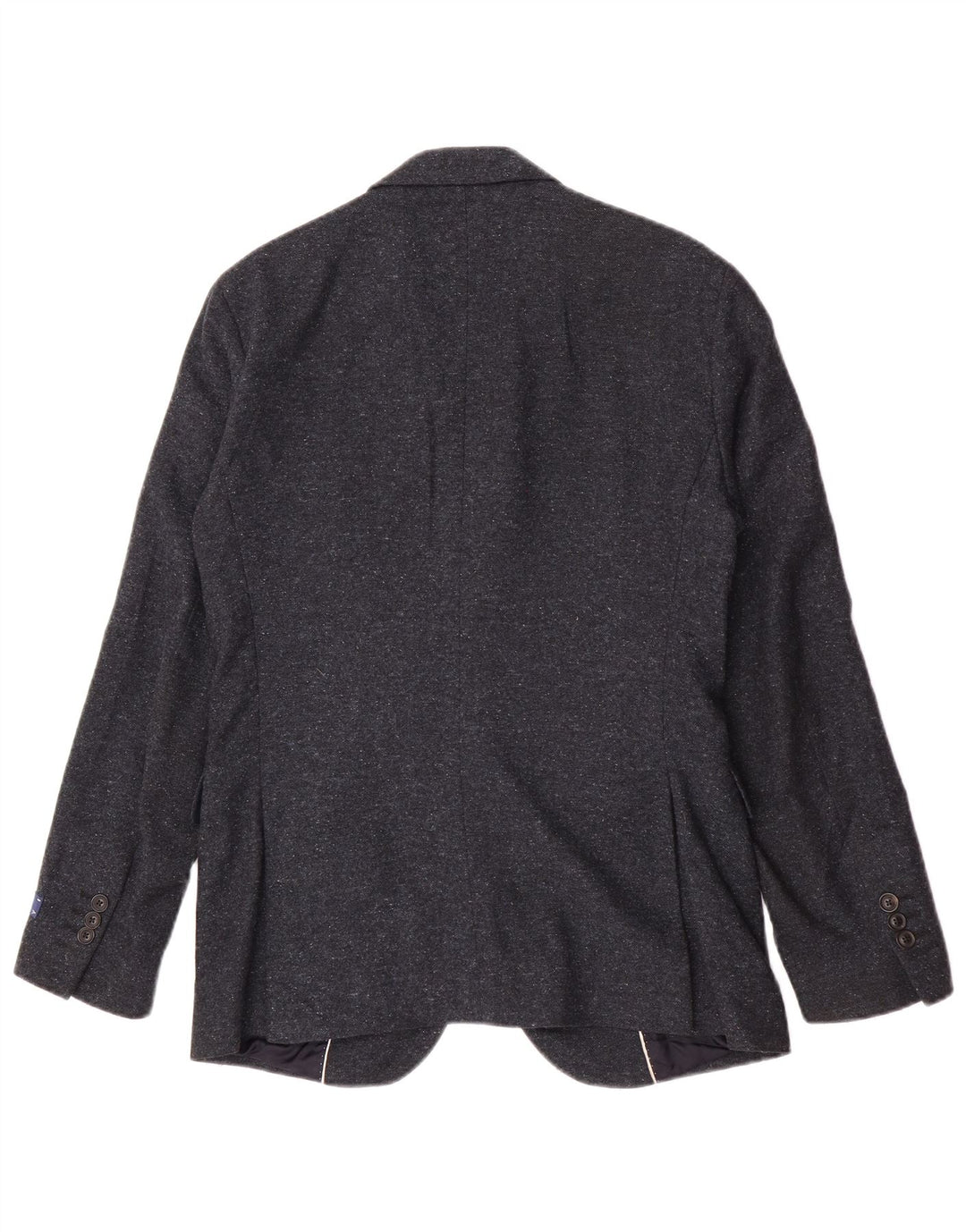 Gant Giacca Blazer da Uomo a 2 Bottoni UK 36 Piccola Lana Blu Navy