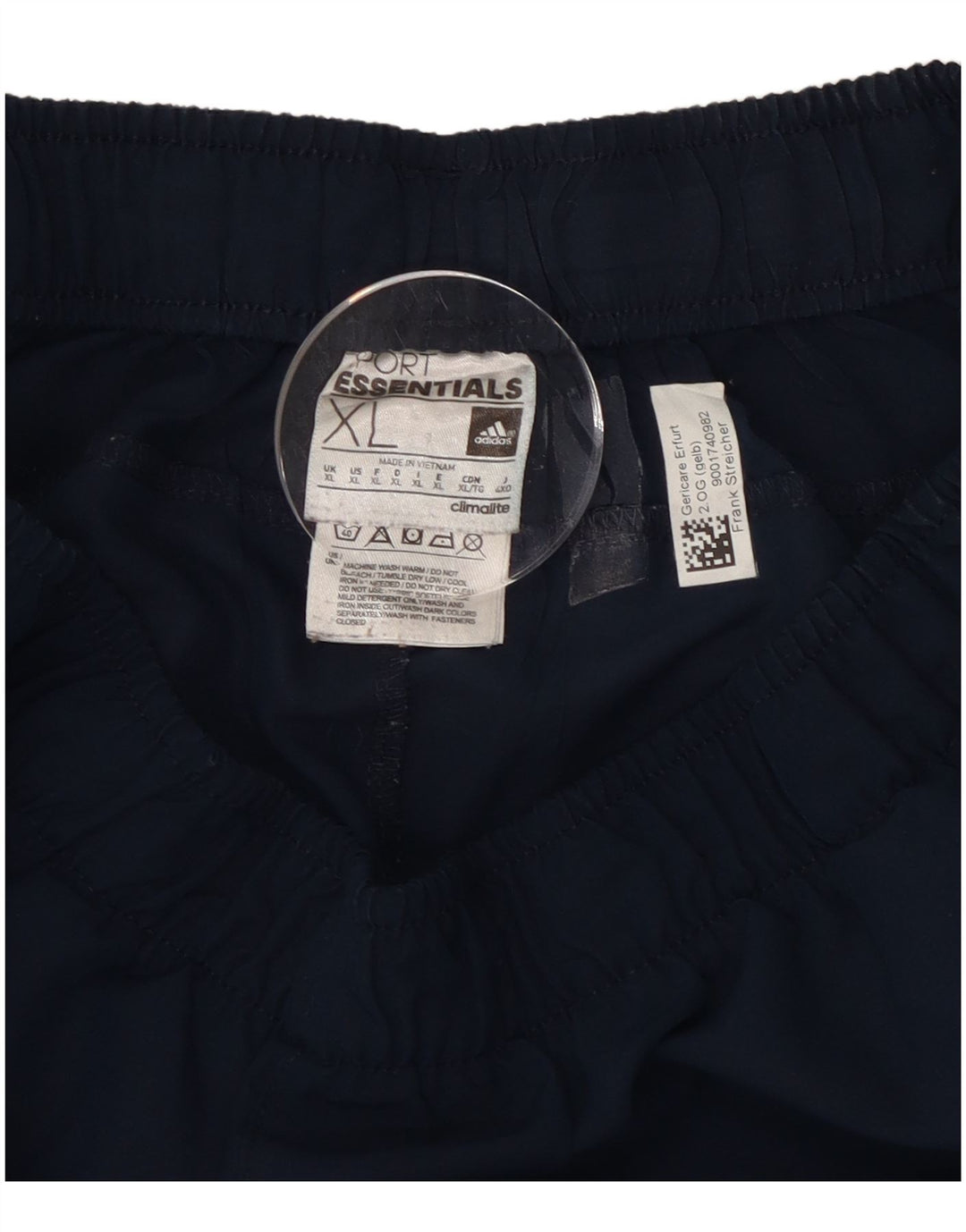 Pantaloni da tuta da uomo Adidas XL poliestere blu navy