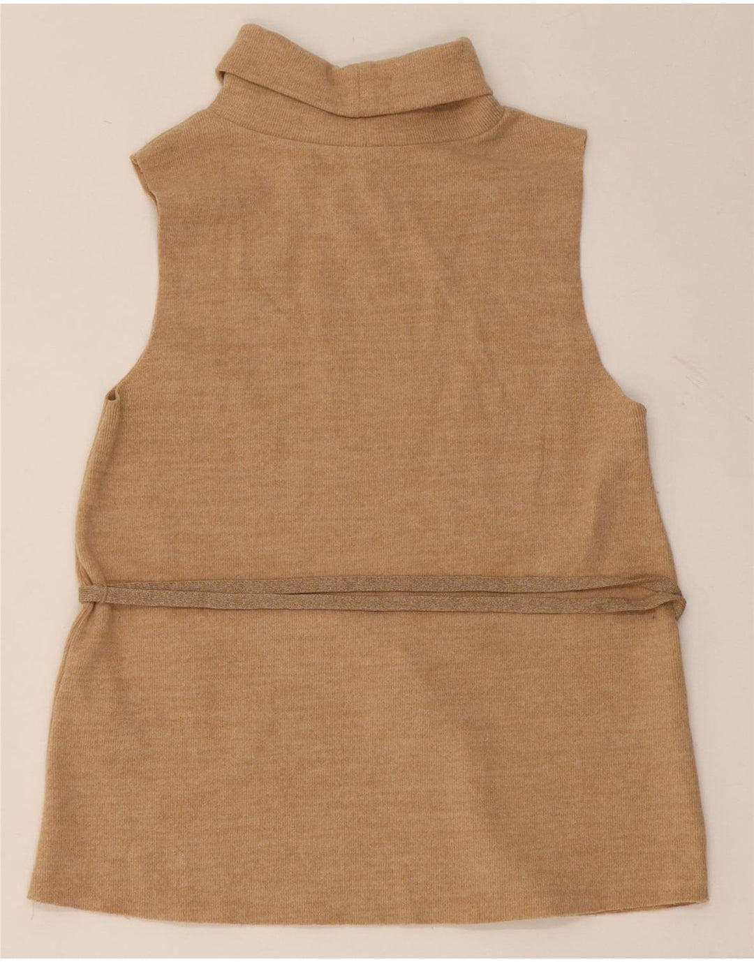 Camicetta senza maniche da donna Zara UK 12 Cotone beige medio