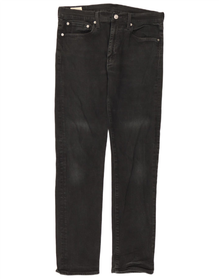 Levi's Uomo 502 Jeans affusolati W33 L31 Cotone nero