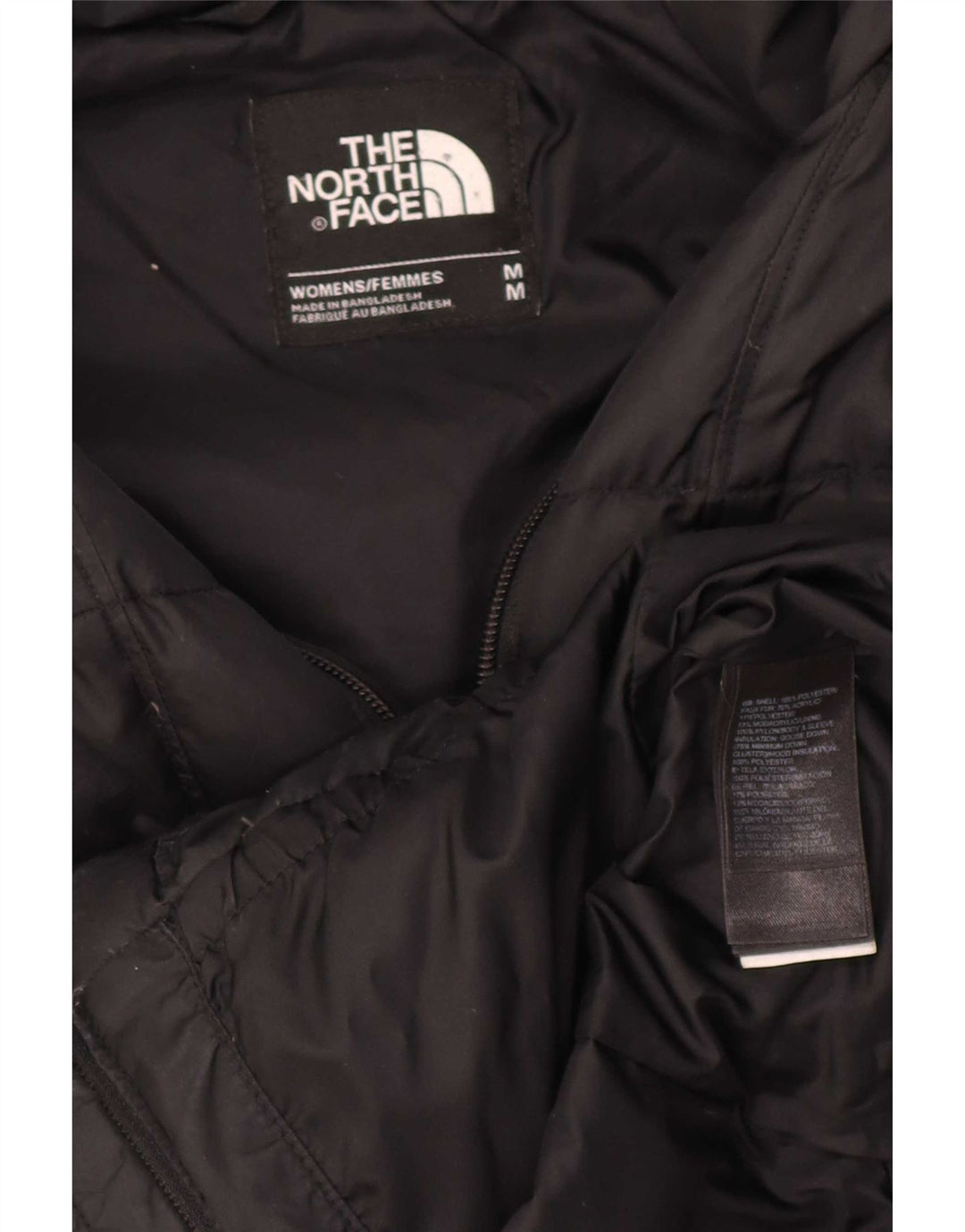 Giacca imbottita con cappuccio da donna The North Face UK 14 poliestere nero medio