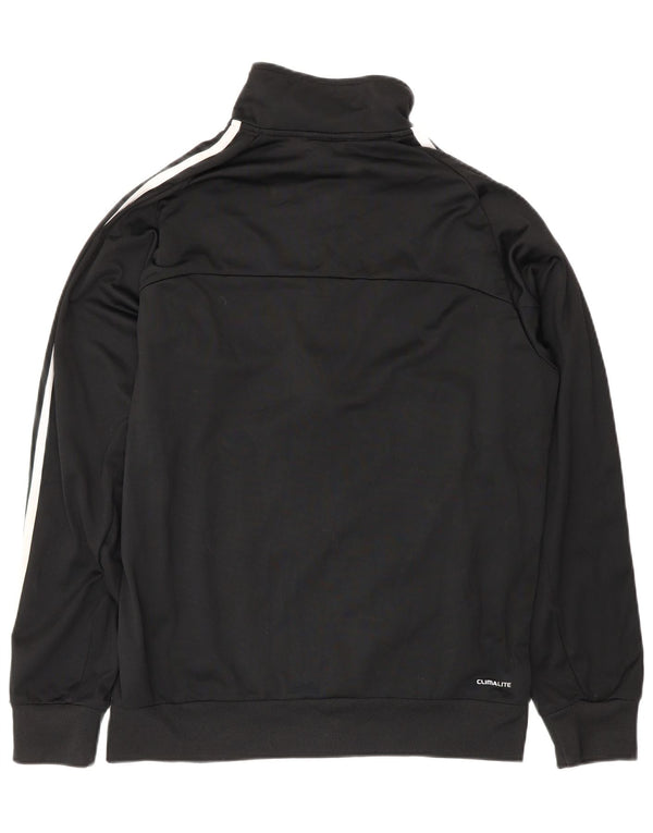 Giacca da tuta da uomo Adidas UK 40/42 Medium Nero Poliestere