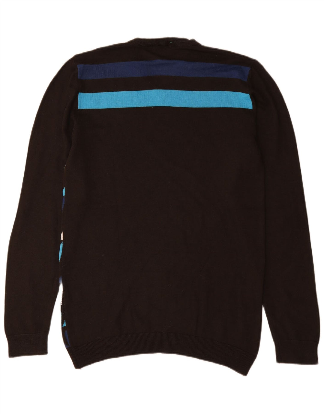 Maglione da uomo con scollo a V e motivo astratto Energie 2XL in lana multicolore